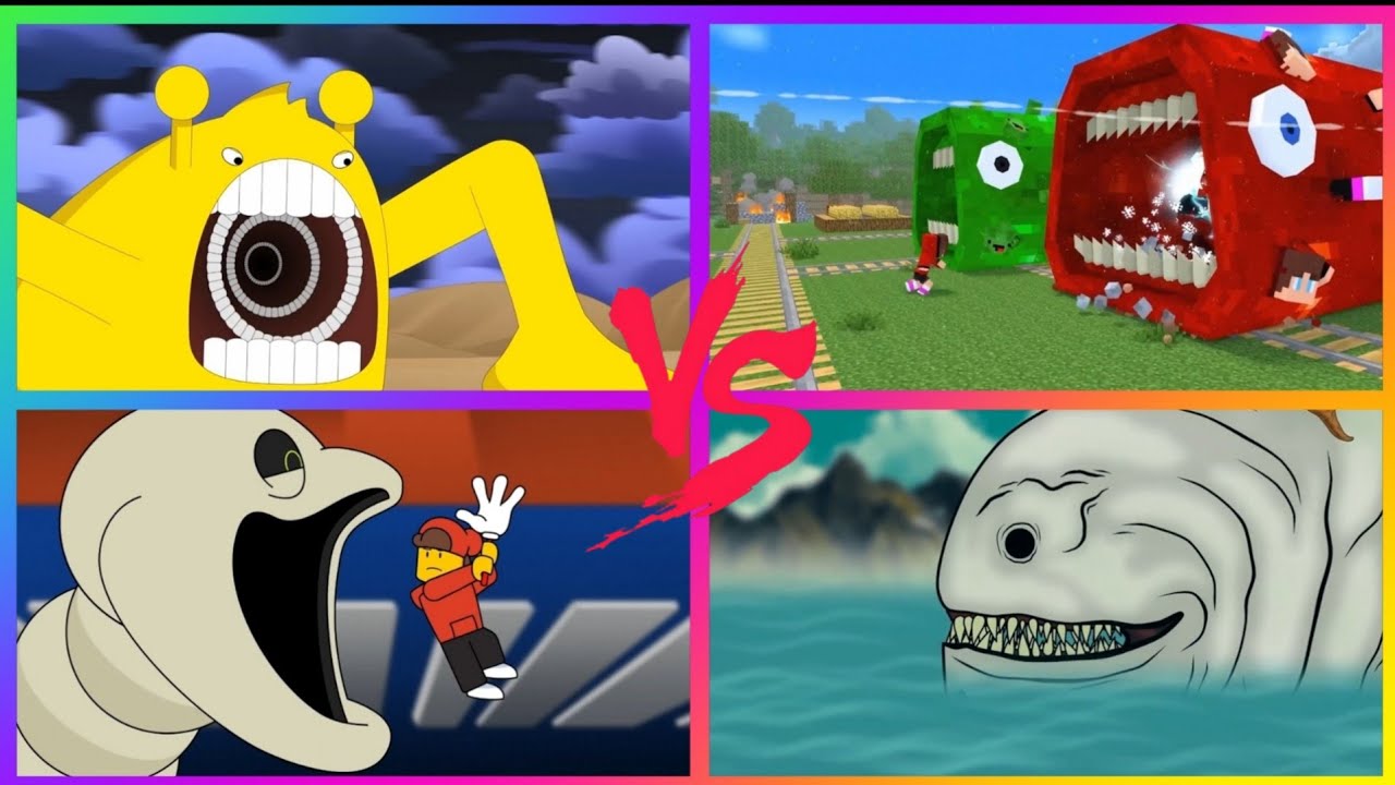 Monster Showdown: Bloop, Train Eater & Sea Monster 🐍