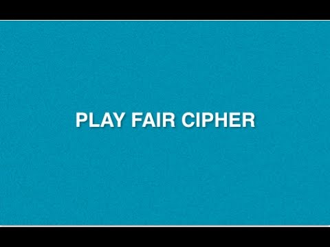 Play Fair Cipher : Type of Encryption Decryption Method | Poly-alphabetic Substitution Cryptography