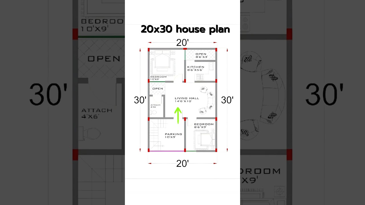 20x30 House Plans & Designs π‘