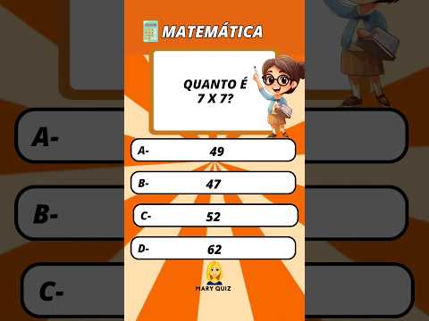 Teste seus Conhecimentos em Matemática.                           #shorts #maryquiz
