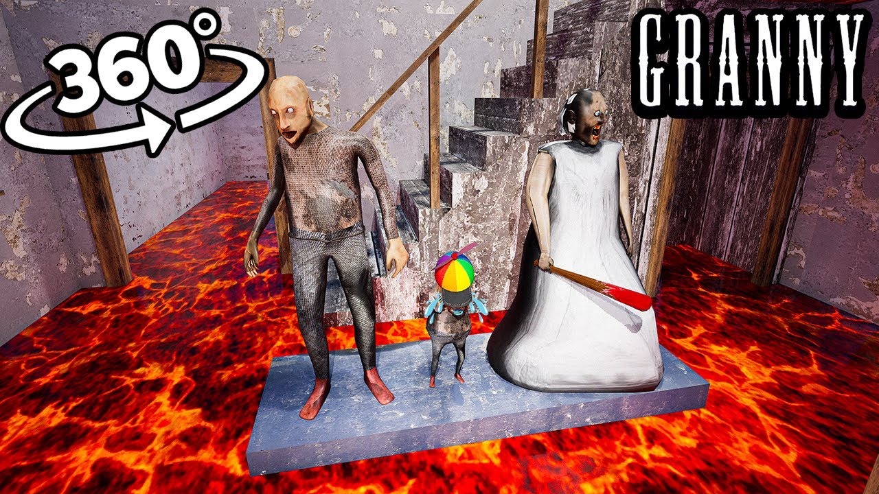 Granny Family Mode in Lava House VR 🌋