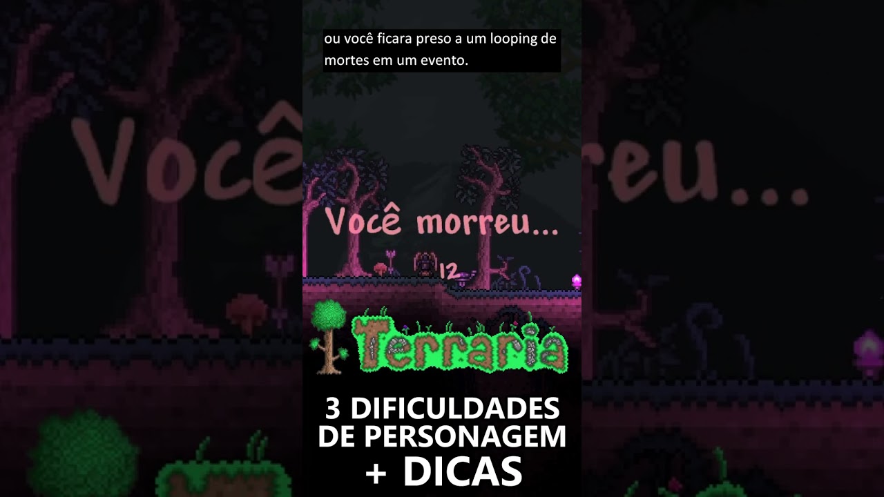 3 Dificuldades no Terraria e dicas para cada uma 🎮