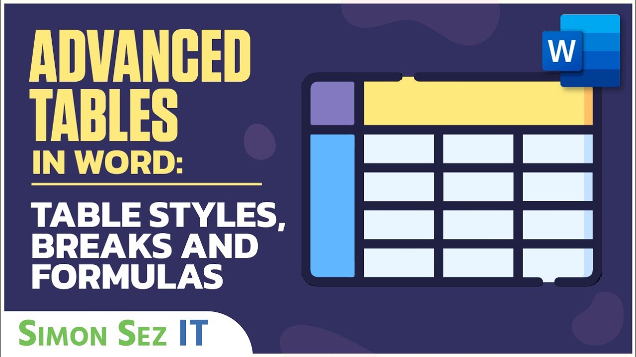 Master Advanced Word Tables: Styles, Breaks & Formulas