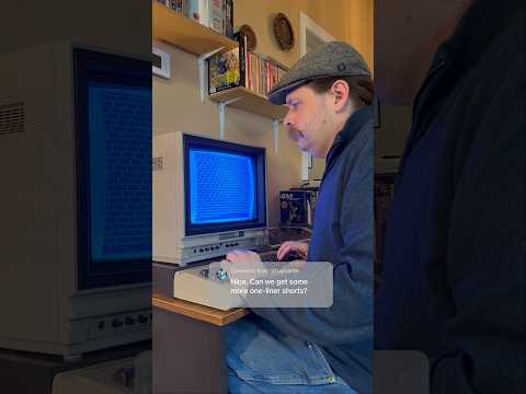 Commodore 64 BASIC 10 PRINT “Brick Wall” program loop #retrocomputing #80s #programming #helloworld