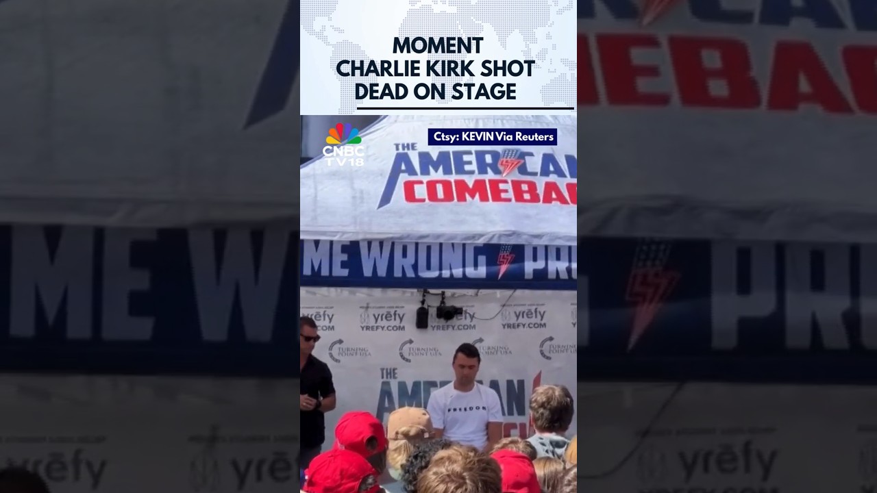 WATCH: Moment Conservative Influencer Charlie Kirk Shot Dead on Stage at Utah University | N18G