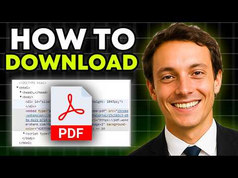 How to EASILY Download an Embedded PDF from Any Website (FULL 2025 Guide)
