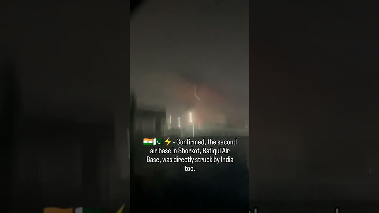 Indian Airstrikes on Rafiqui Airbase in Shorkot: Exclusive Footage 🇵🇰