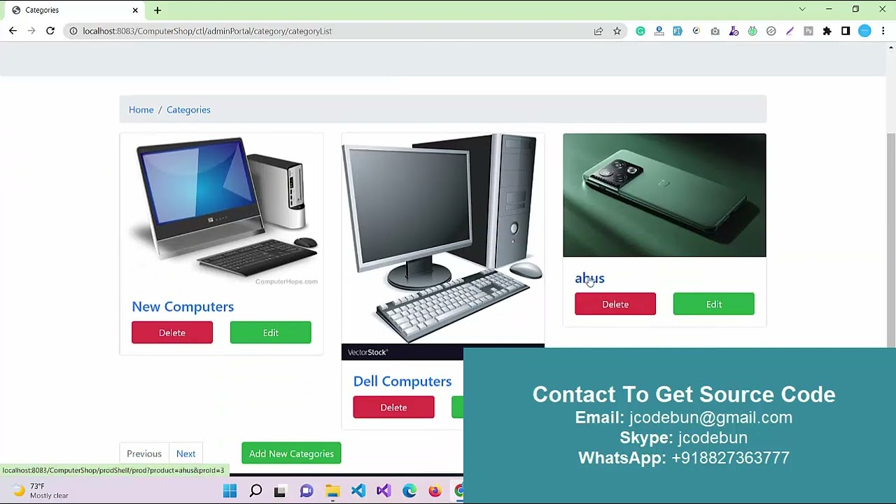 Online Computer Shop Project in Java with Source Code and Report