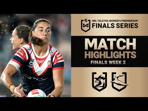 2025 NRLW Match Highlights | Roosters v Sharks | Finals Week 2