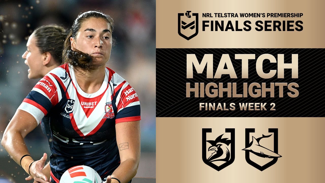 2025 NRLW Finals Week 2: Roosters vs Sharks Highlights 🏉