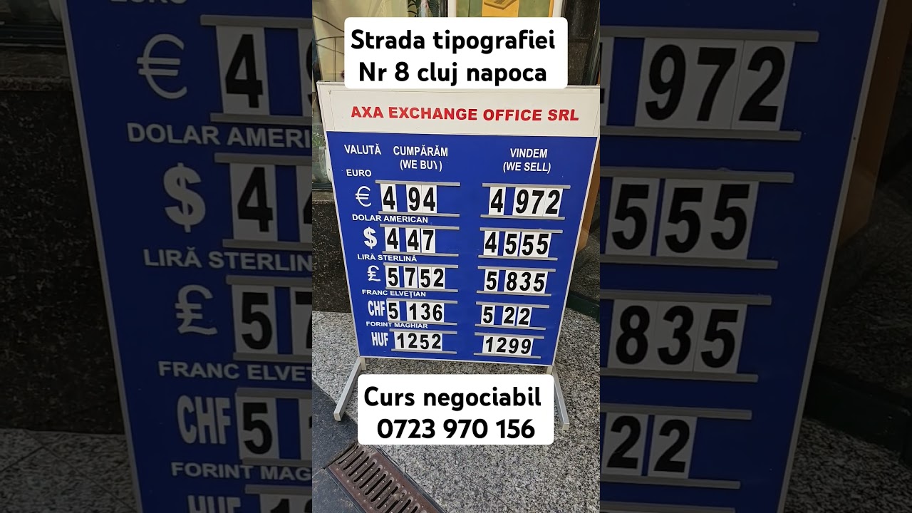 Axa Exchange: Valutar în Cluj, România 💱