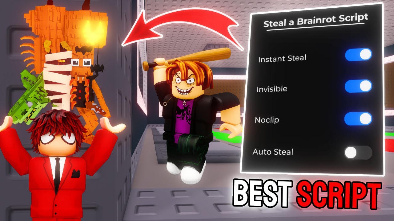 [NEW] Brainrot Script — Instant Steal, Invisible, Admin Panel & More! 🔓
