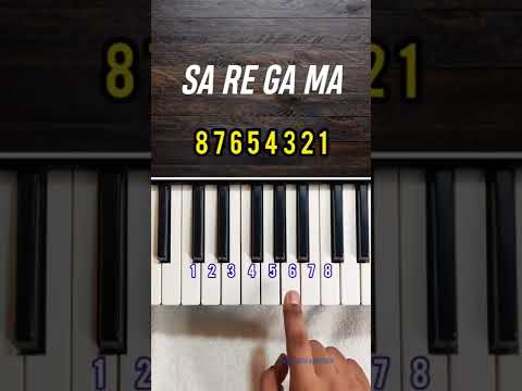 SA RE GA MA | Piano Lesson With Numbers