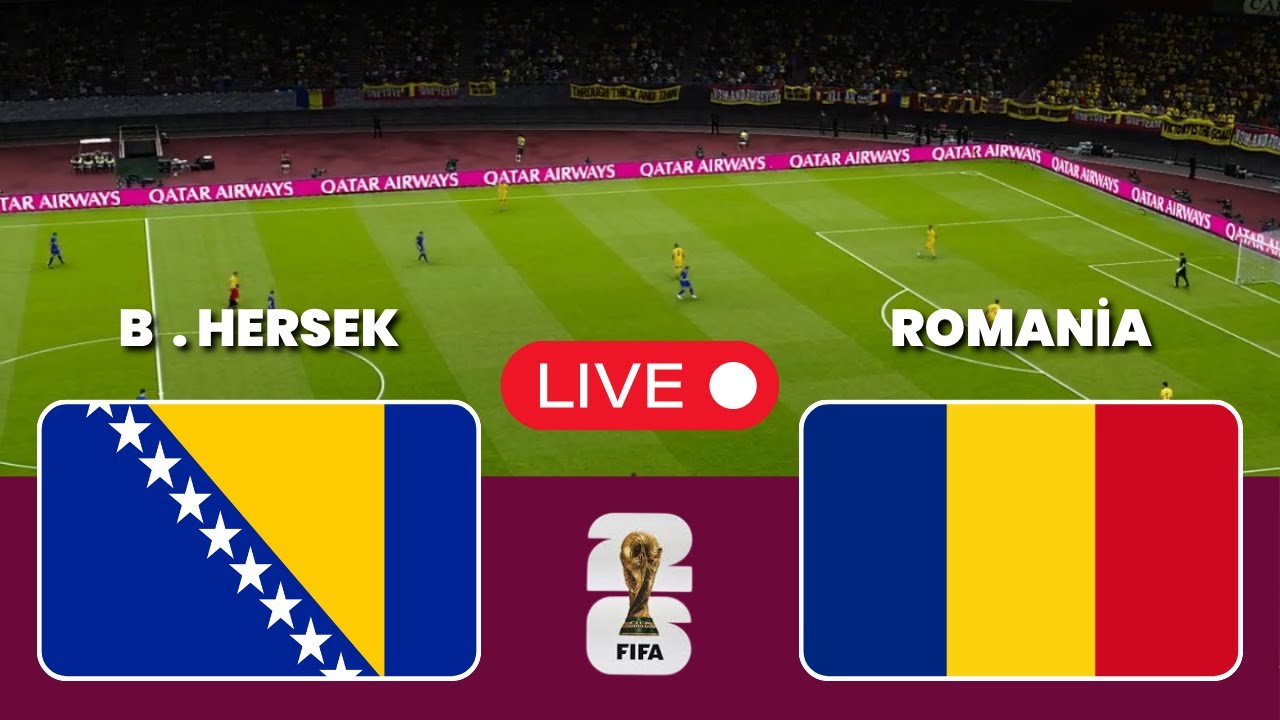 Bosnia & Herzegovina vs Romania | World Cup Qualifier Simulation ⚽