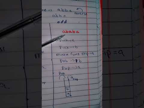 pda palindrome odd even