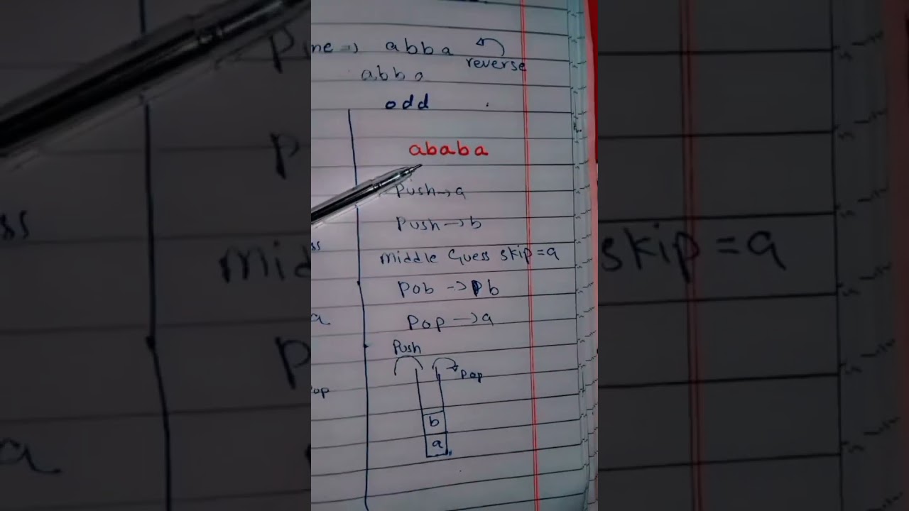 Designing Pushdown Automata for Even-Length Palindromes & Turing Machines for Palindromes 🤖