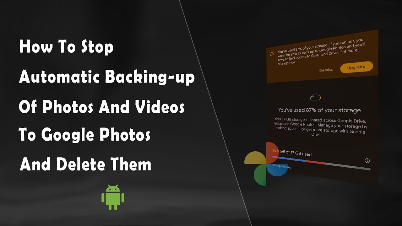 Stop Auto Backup & Delete Photos in Google Photos 📸