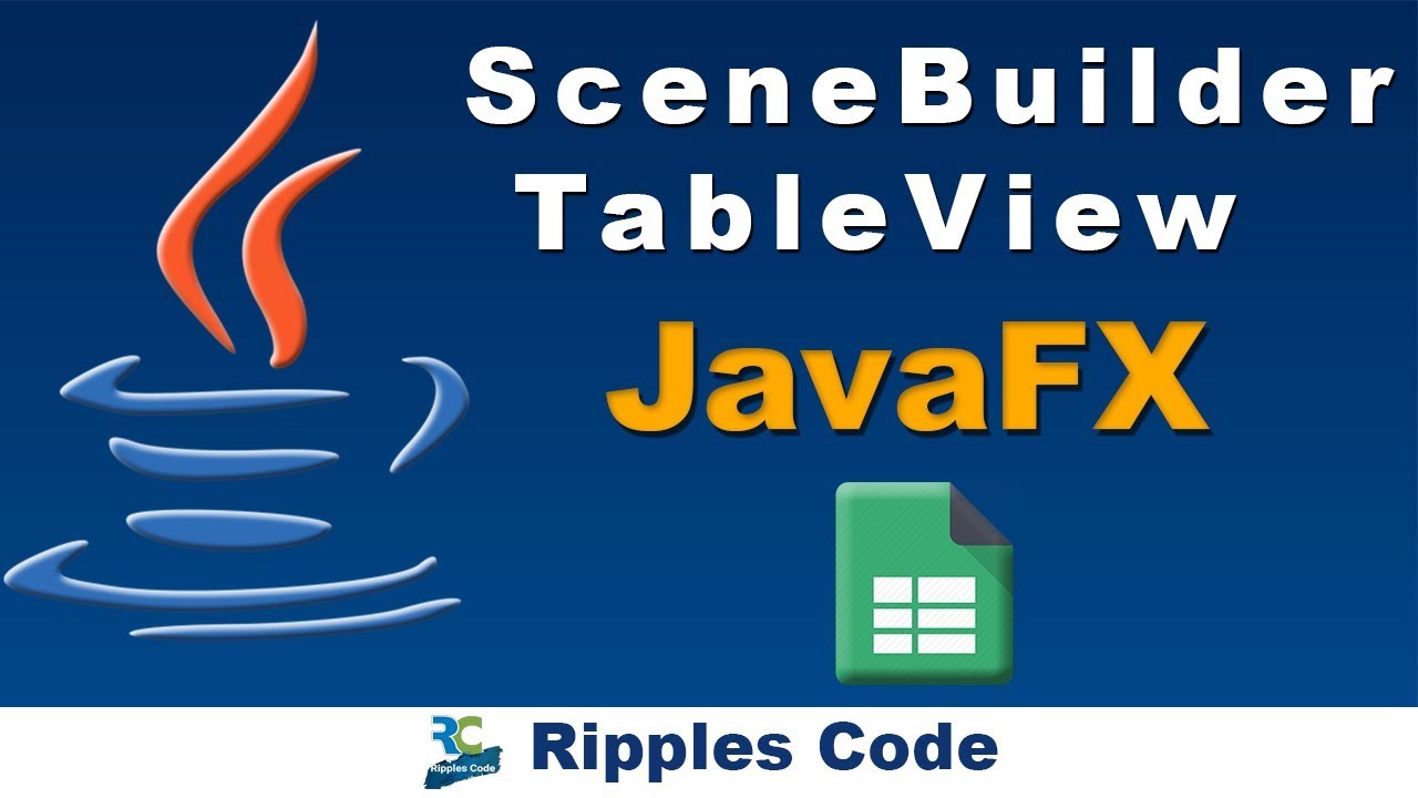 JavaFX SceneBuilder TableView Tutorial 📊