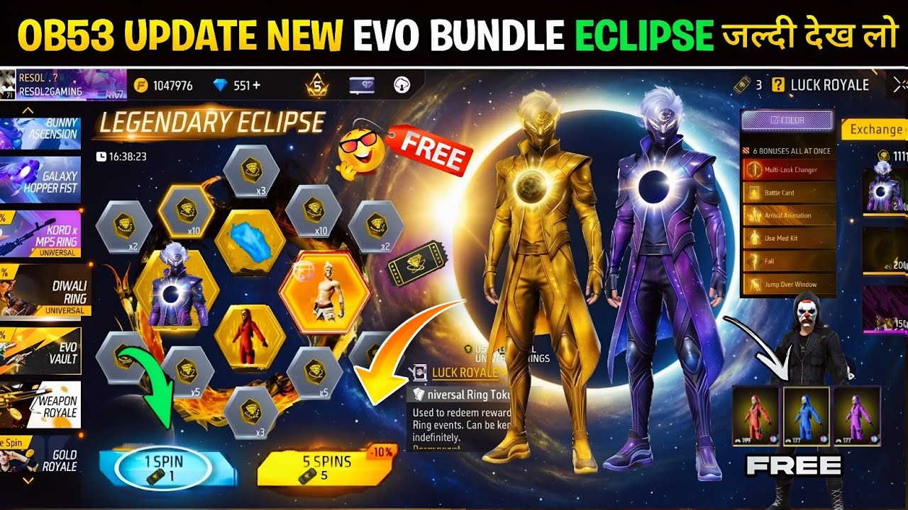 OB53 Eclipse Evo Bundle & Ramadan Ring Event 🌙