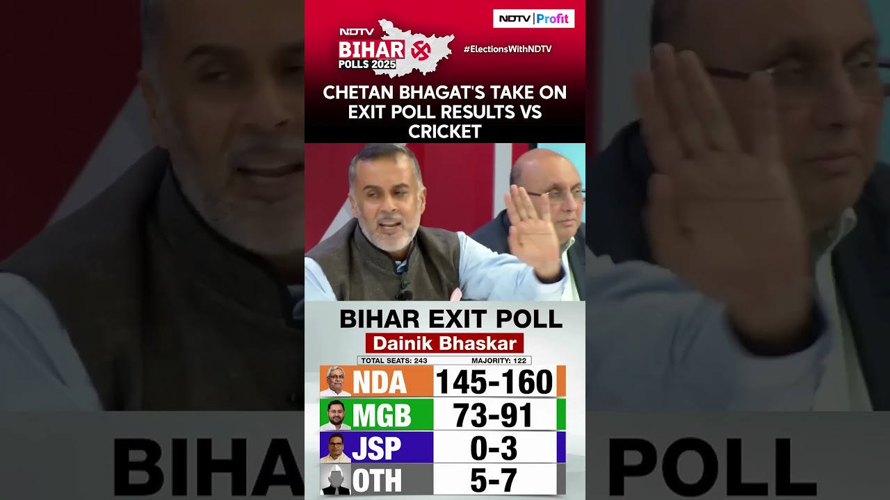 Chetan Bhagat on Bihar Exit Polls & Cricket π