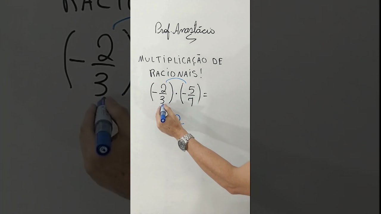Multiplicação de Números Racionais (-2/3) · (-5/7)❓