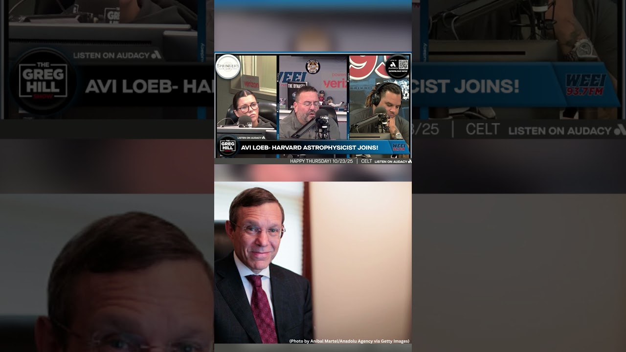 Harvard Astrophysicist Avi Loeb Joins The Greg Hill Show – How Much Time Do We Have? ⏳
