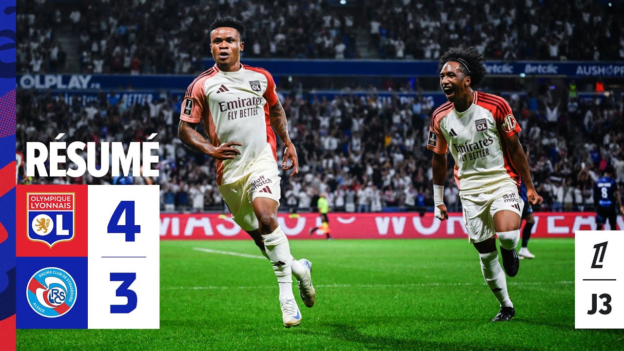 OL vs RC Strasbourg Highlights | Ligue 1 Matchday 3 ⚽
