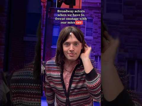 Broadway actors when we have to freeze onstage 😳 #actor #theatre #broadway #pov #musical