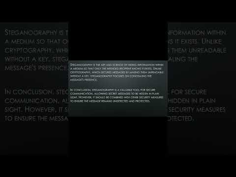 Steganography English assignment
