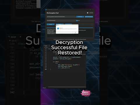 Decrypt Files Instantly with AES-256 🔓 | Python Decryption Tool | Cybersecurity Project
