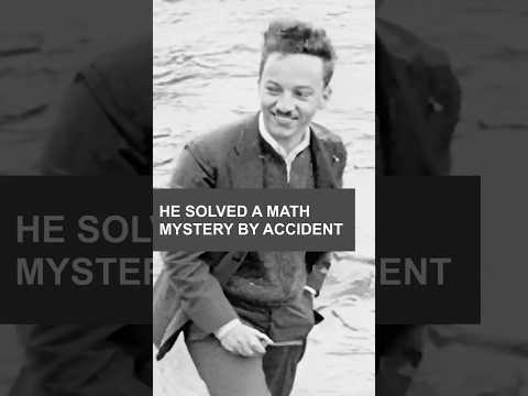 He solved a math mystery by accident