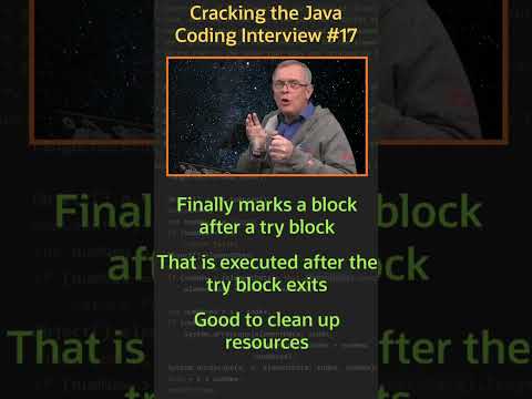 Explain finally - Cracking the Java Coding Interview