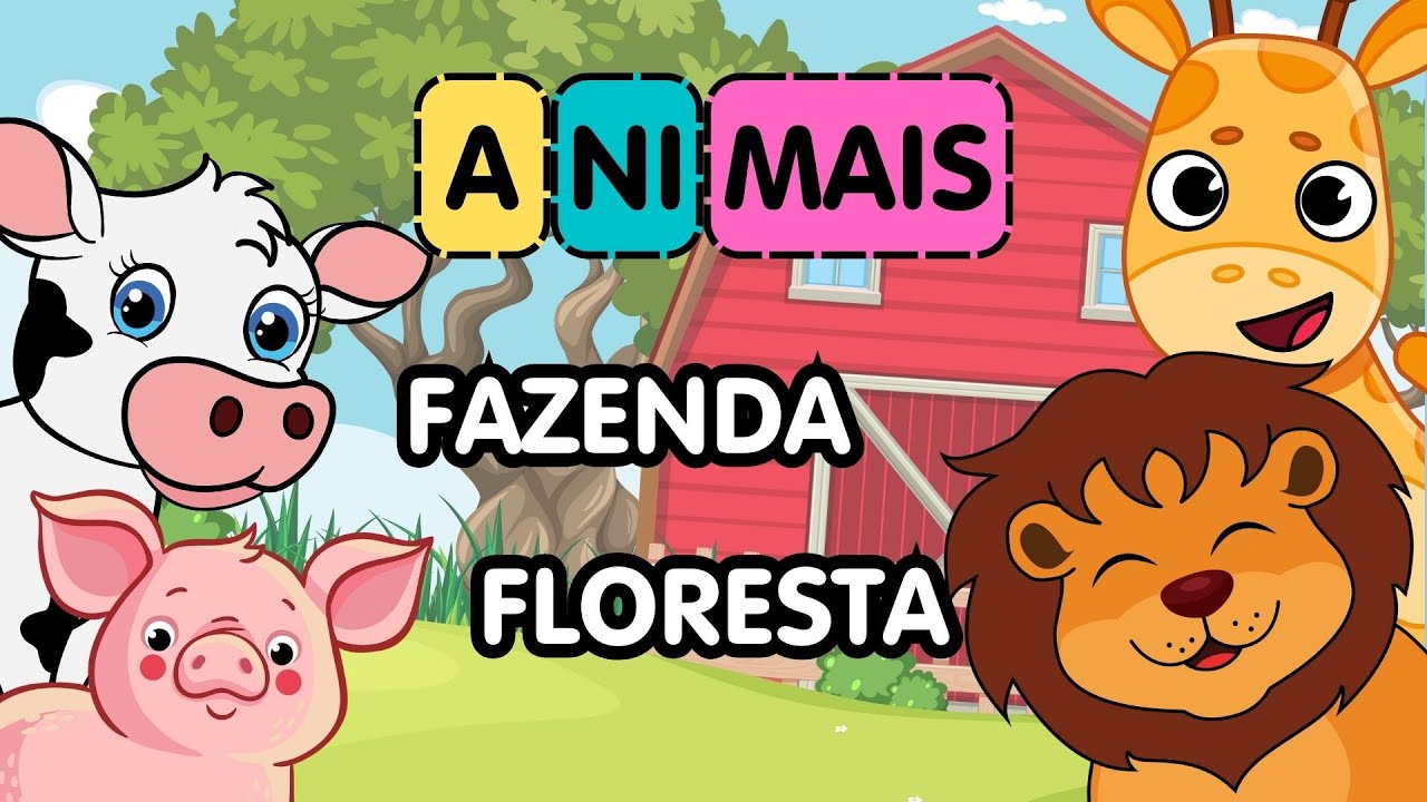 Aprenda a juntar sílabas e formar nomes de animais da fazenda e da floresta 🐾