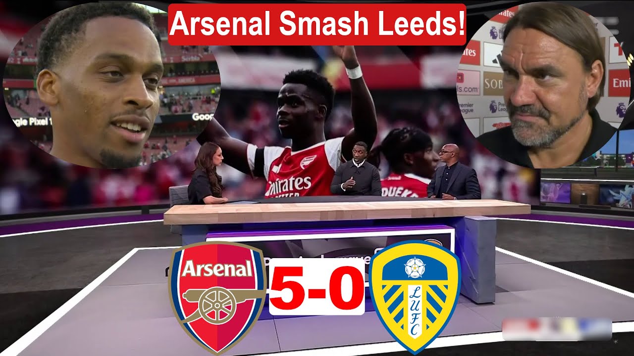 Arsenal Dominates Leeds 5-0: Timber & Gyökeres Shine with Braces, Saka Scores | Match Highlights & Analysis ⚽