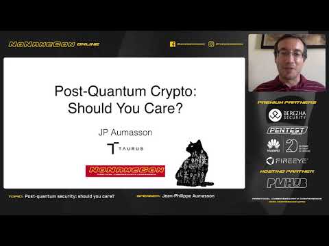 Post-quantum security: should you care? - Jean-Philippe Aumasson