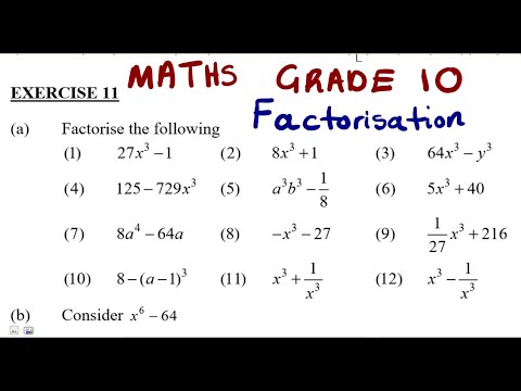 Grade 10 Math: Sum & Difference of Two Cubes โ๏ธ