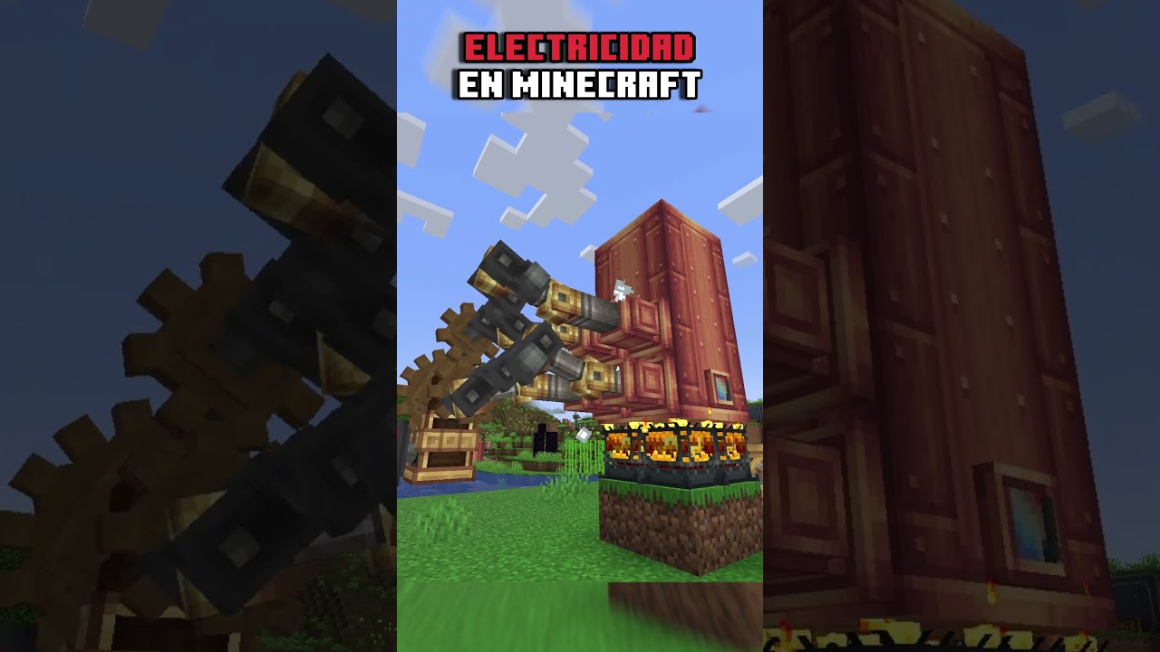 Generador eléctrico en Minecraft con Create ⚡