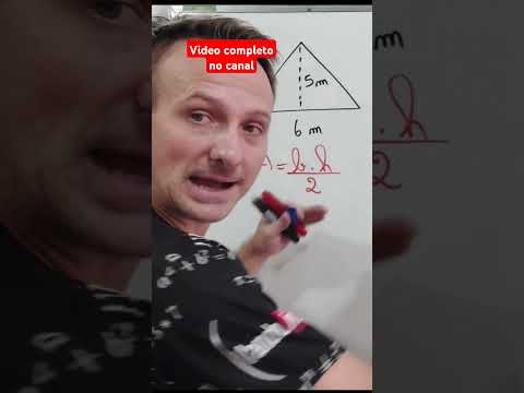 Área de triângulos sabendo base e altura #encceja #enem #matemática #matematicafacil #liberato
