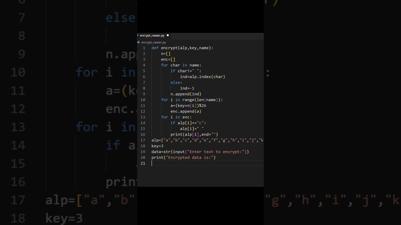 Learn How to Encrypt Messages with Python's Caesar Cipher 🔐
