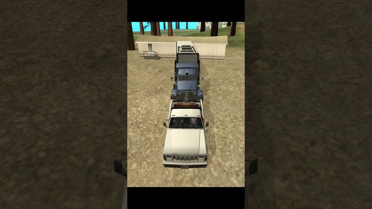 Epic Tow Truck Fail! 🚗💥 Mountain Disaster in GTA San Andreas #shorts