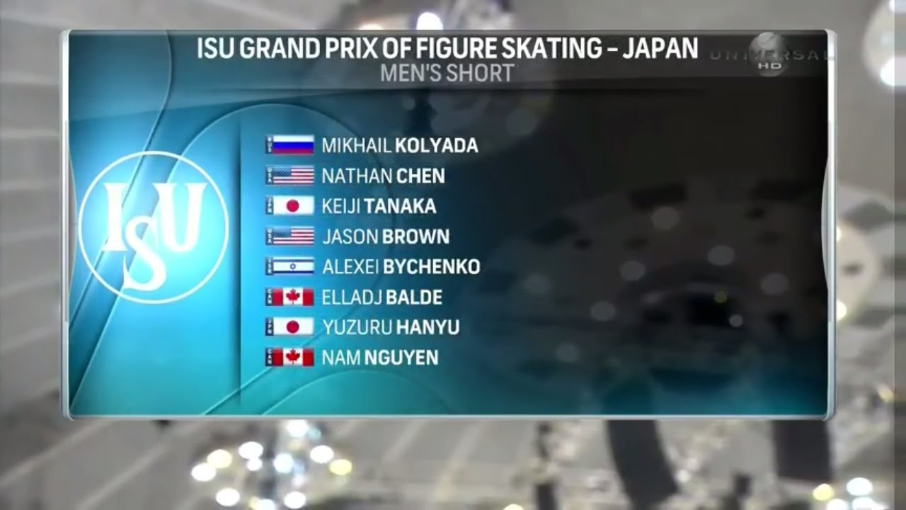 2016 NHK Trophy Men’s SP Full Broadcast 🎥