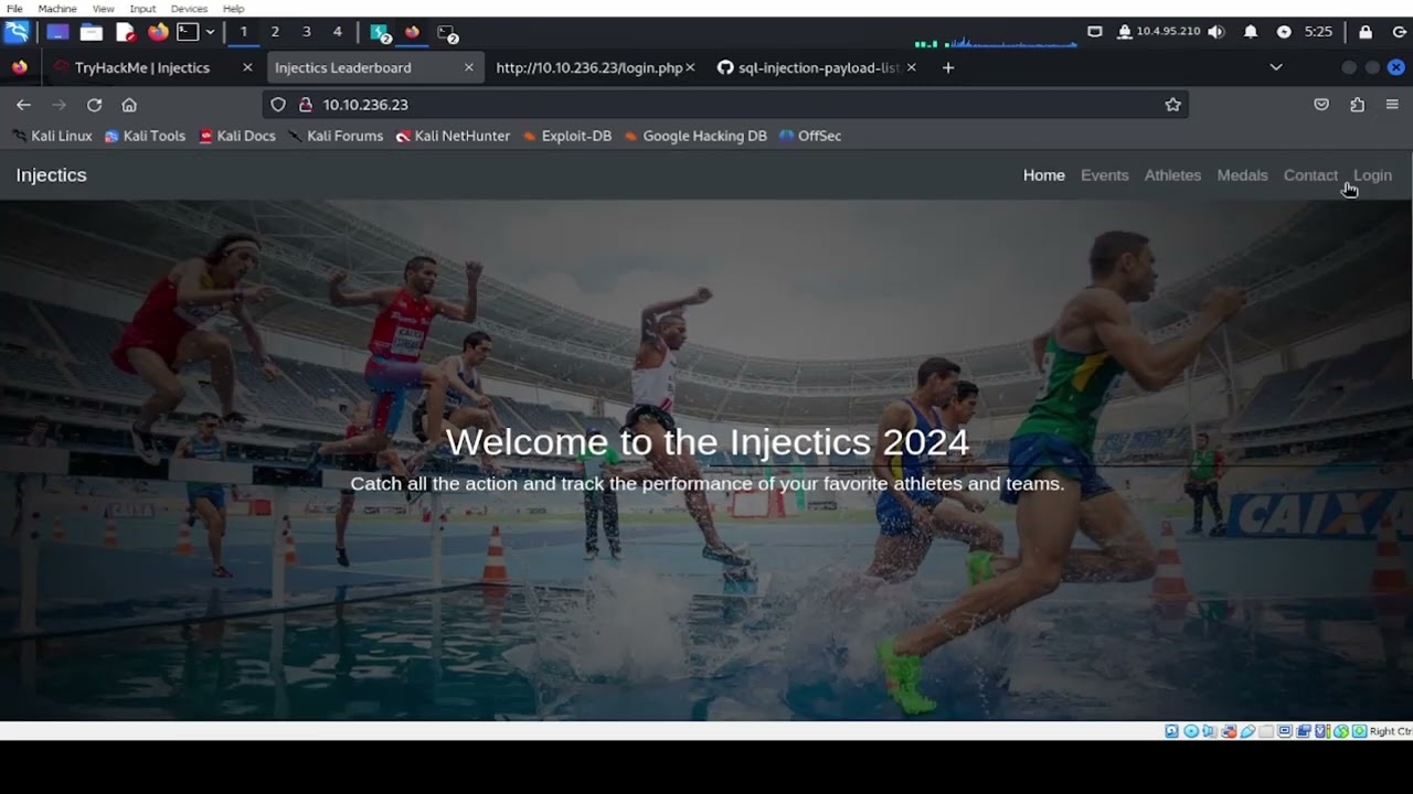 Injectics TryHackMe Walkthrough | Medium Room
