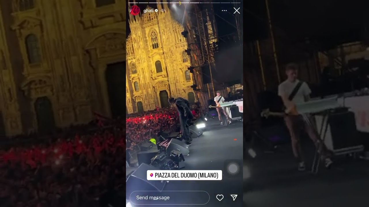 Ghali Live Performance of Ninna Nanna with Fans at Love Mi Concert – June 28🔥