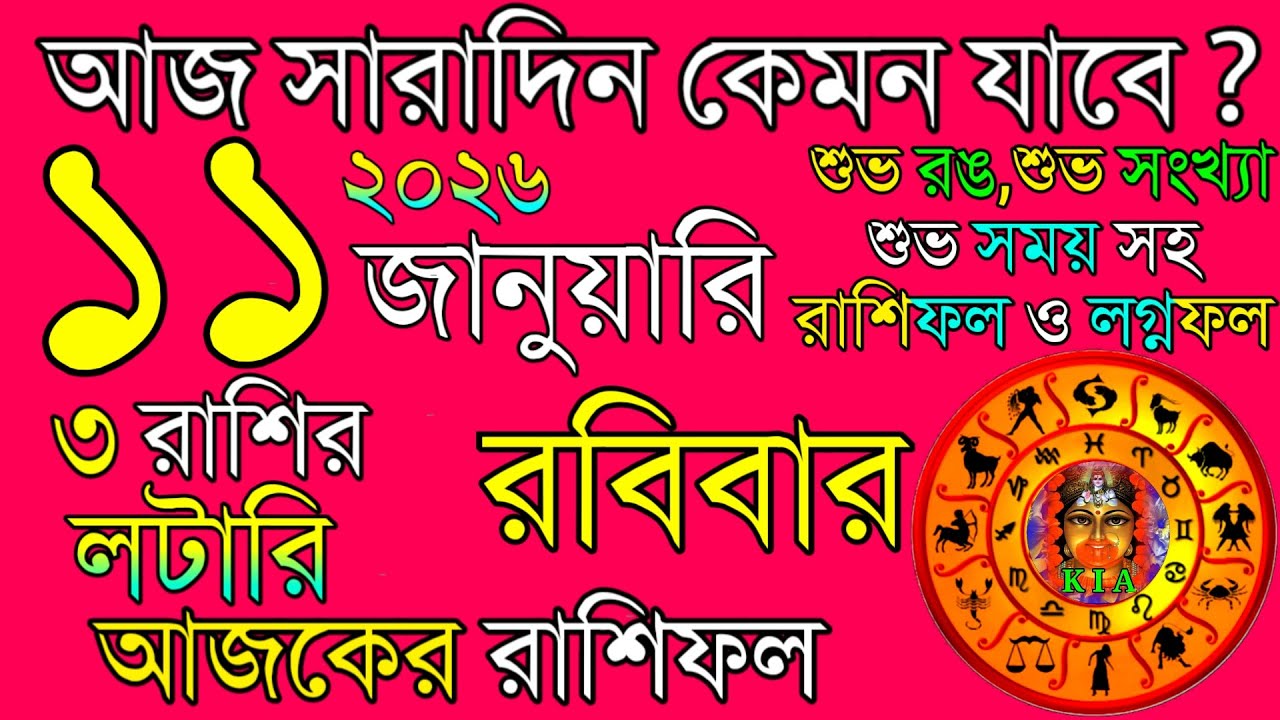 Today's Rashifal 11 Jan 2026 | Daily Horoscope 🌟