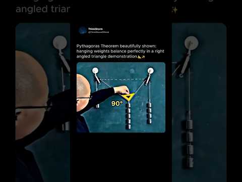 🤯 The Most Satisfying Pythagorean Theorem Proof Ever! 📐 #shorts #math #science