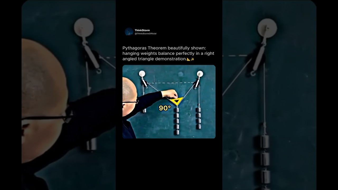 Mind-Blowing Visual Proof of the Pythagorean Theorem! 📐