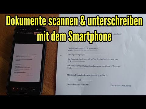 Smartphone-Dokumente scannen & unterschreiben 📱