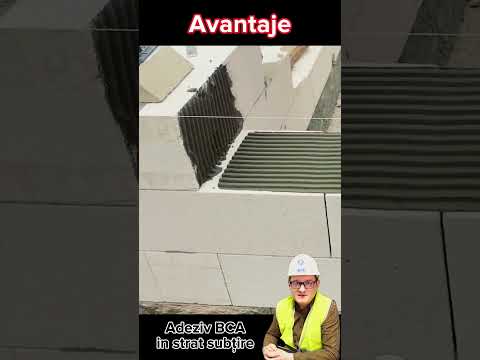 Adeziv BCA in strat subtire - De ce sa-l folosesti? #construcțiacasei #beton #casa #diy