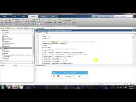 IEEE 2015 MATLAB STEGANOGRAPHY UISNG REVERSIBLE TEXTURE SYNTHESIS