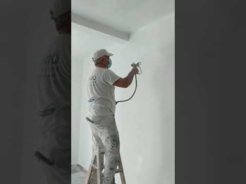 Pintando paredes con pistola